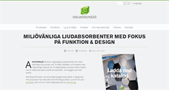 Desktop Screenshot of akustikmiljo.se