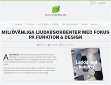 Tablet Screenshot of akustikmiljo.se